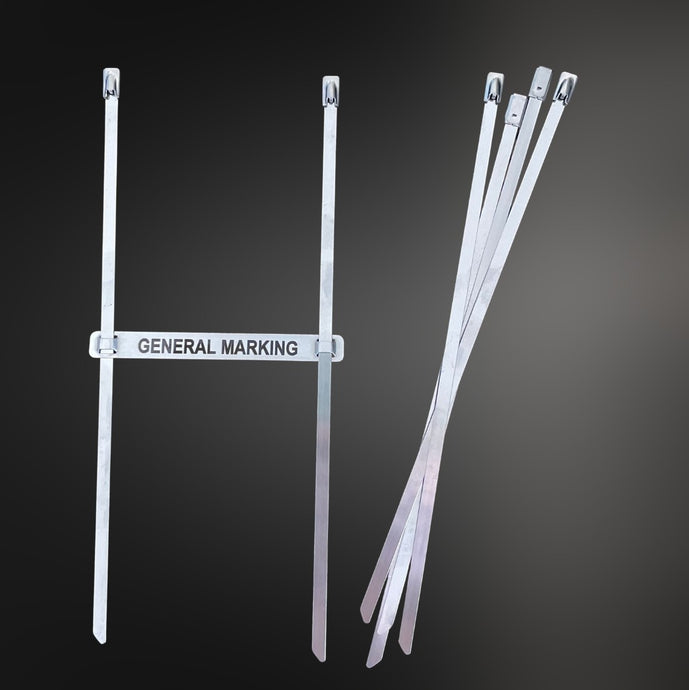 200mm Stainless Steel Cable Tie - 4.6mm x 200mm - Pack of 100