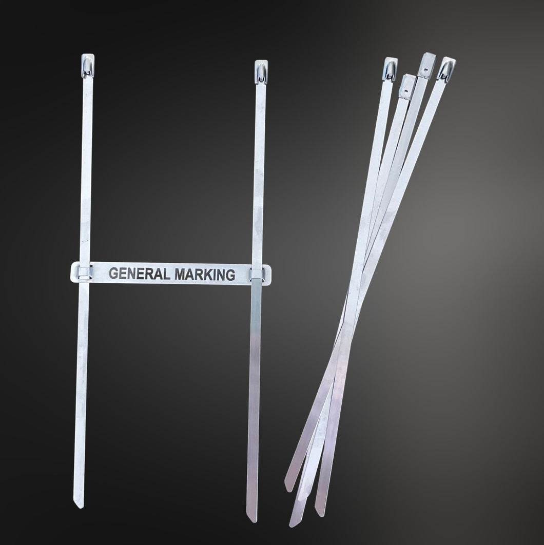 200mm Stainless Steel Cable Tie - 4.6mm x 200mm - Pack of 100