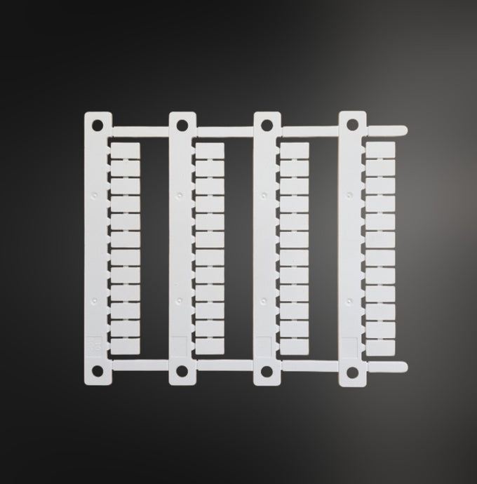 TER 6101344 - Terminal Block Markers White 6x10mm