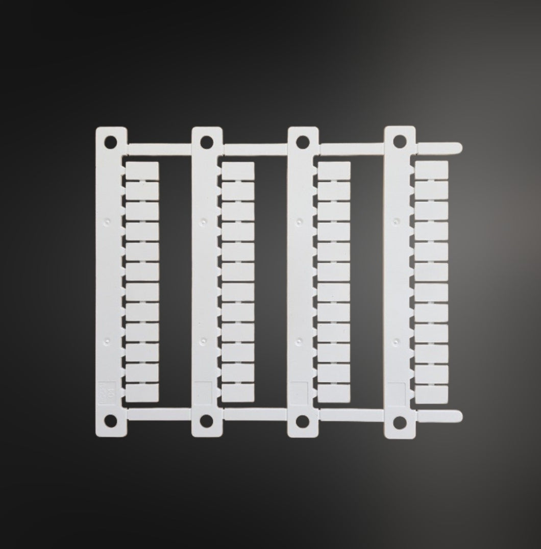 TER 6101344 - Terminal Block Markers White 6x10mm