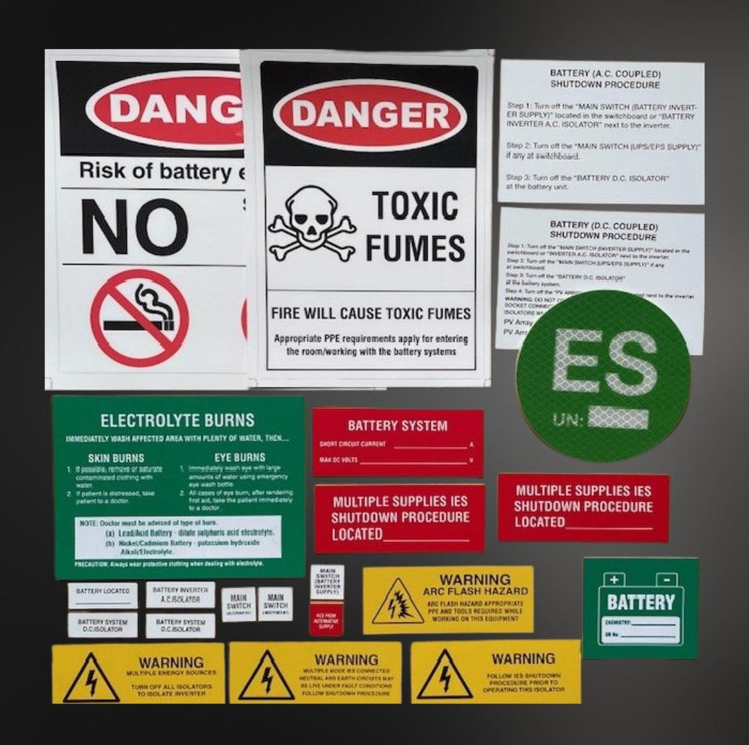 Battery Label Kit
