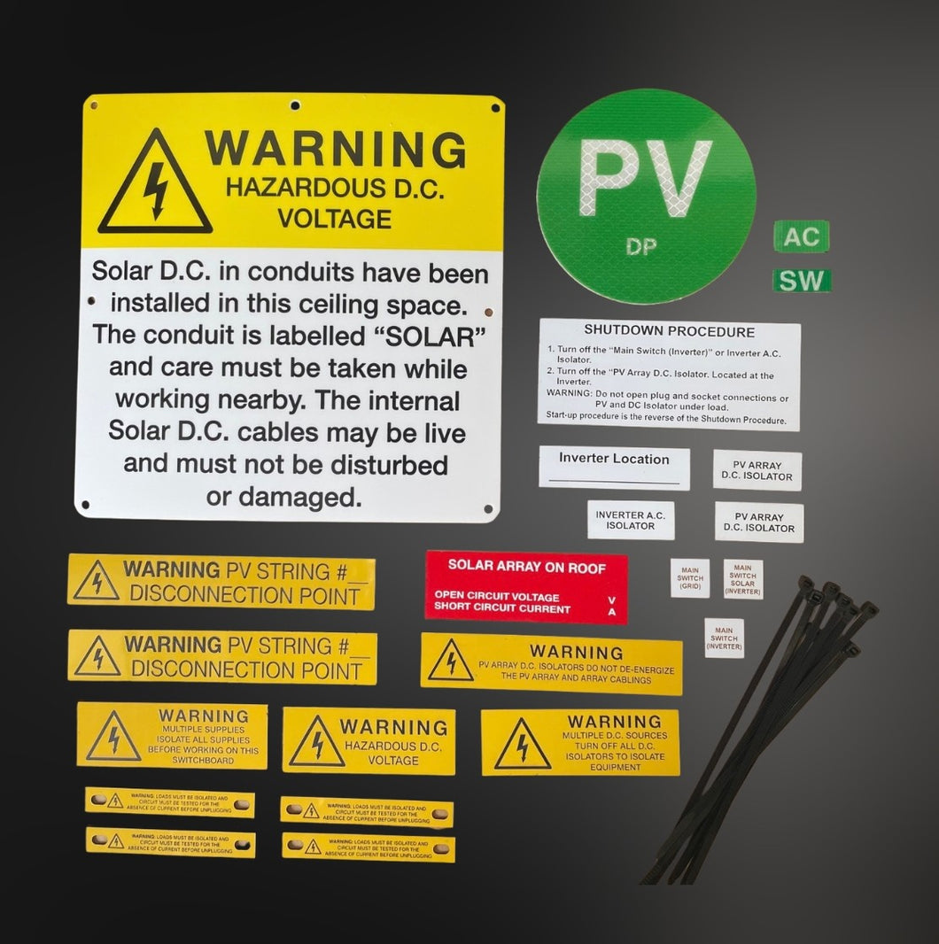 Solar Label Kit