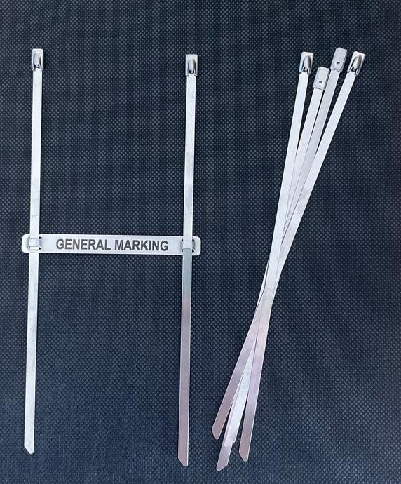 200mm Stainless Steel Cable Tie - 4.6mm x 200mm - Pack of 100